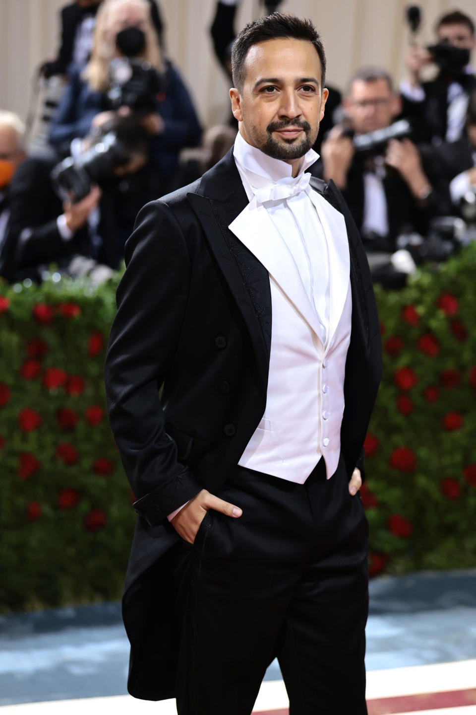 Lin-Manuel Miranda is photographed at the 2022 Met Gala