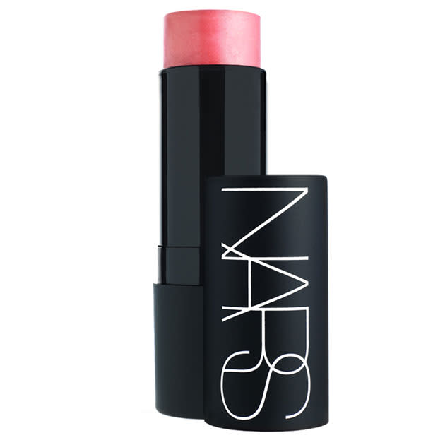 <a href="http://www.narscosmetics.co.uk/color/multi-use/multiple/~/the-multiple" rel="nofollow noopener" target="_blank" data-ylk="slk:NARS The Multiple in Orgasm;elm:context_link;itc:0;sec:content-canvas" class="link ">NARS The Multiple in Orgasm</a>, £30.00<br><br>“If I wear blusher, I’ll use this – I love it.”