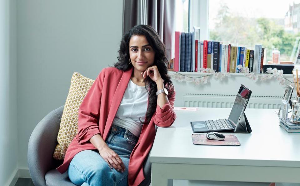 Rajni Ghir in her home office