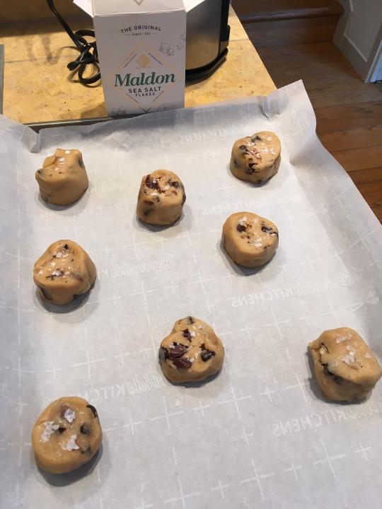 Spoiler: Here's how the cookies looked just before going into the oven