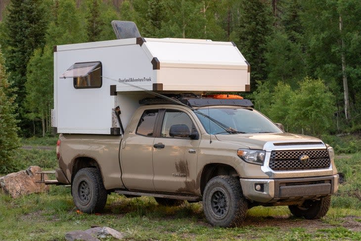 Toyota Tundra with a Total Composites Truck Camper