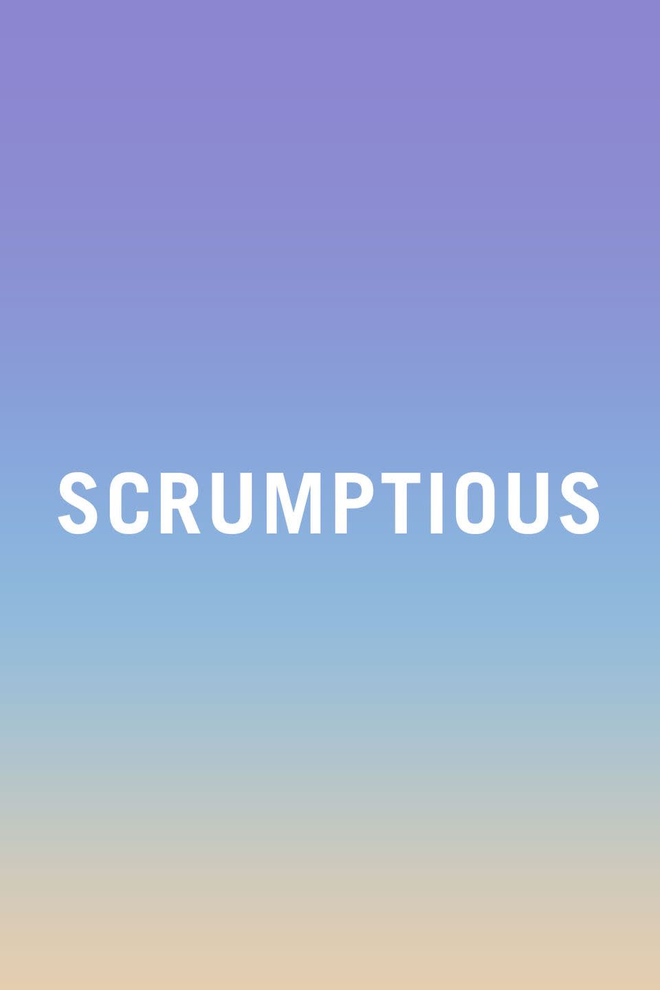 <p>Who <em>actually</em><span class="redactor-invisible-space"> says scrumptious out loud? By saying 'scrumptious', you just sound like someone who has no hobbies and no Internet, and also like someone who has never been socialized controlling your thoughts and words.</span></p><p><span class="redactor-invisible-space"><strong>RELATED: </strong><a href="https://www.redbookmag.com/food-recipes/g4091/decadent-dessert-recipes/" rel="nofollow noopener" target="_blank" data-ylk="slk:20 Desserts That Might Actually Be Better Than Sex;elm:context_link;itc:0;sec:content-canvas" class="link "><strong>20 Desserts That Might Actually Be Better Than Sex</strong></a></span></p>