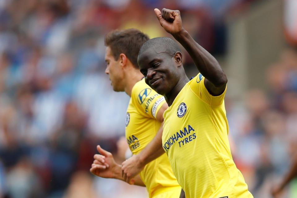 New role: Kante has been deployed in a more offensive position under Sarri: Action Images via Reuters