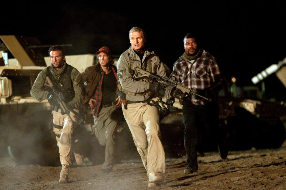 Bradley Cooper, Sharlto Copley, Liam Neeson, Quinton 'Rampage' Jackson