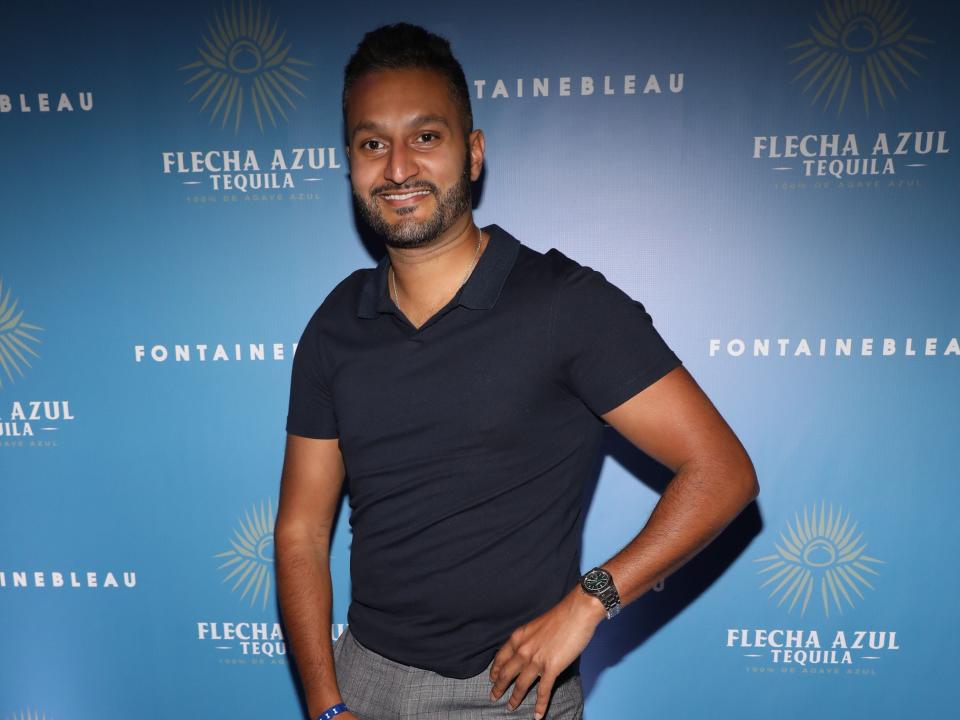 Shake Chatterjee attends Flecha Azul Debut Bleau Bar at The Fontainebleau on November 19, 2022 in Miami Beach, Florida.