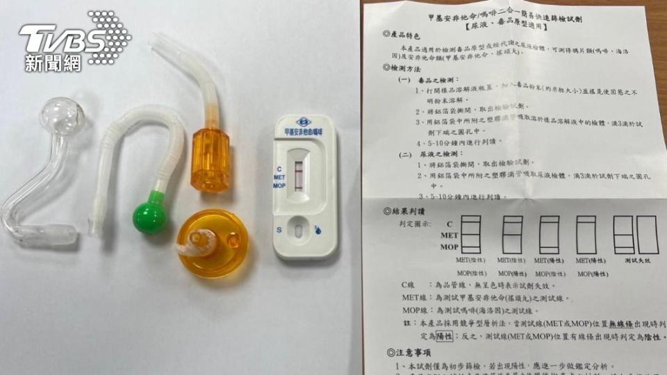 男子事後坦承所有，並表示是之前吸食的。（圖／TVBS）