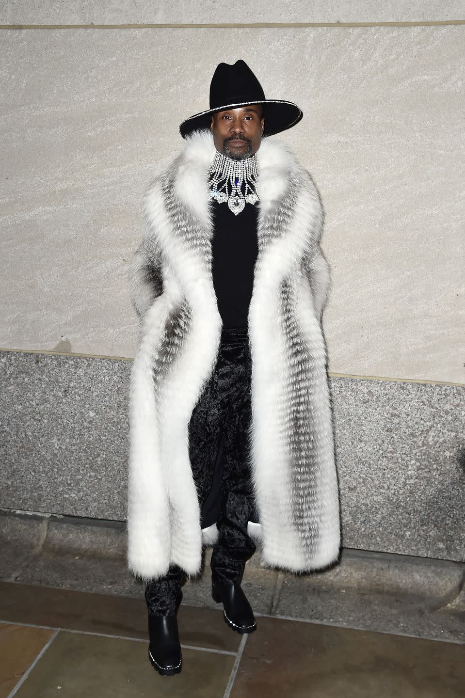 <p>For a performance at the 87th Annual Rockefeller Center Christmas tree lighting ceremony, the star wore a white and black coat by Helen Yarmark, trousers by Sharon Wauchob, a black fedora by Eshensel, black heeled boots by Jimmy Choo and jewellery by Oscar Heyman.</p><p>'We LIT that tree henneys!!! he captioned a photograph of his attire on <a href="https://www.instagram.com/p/B5tADyHlBxe/" rel="nofollow noopener" target="_blank" data-ylk="slk:Instagram;elm:context_link;itc:0;sec:content-canvas" class="link ">Instagram</a>. </p>