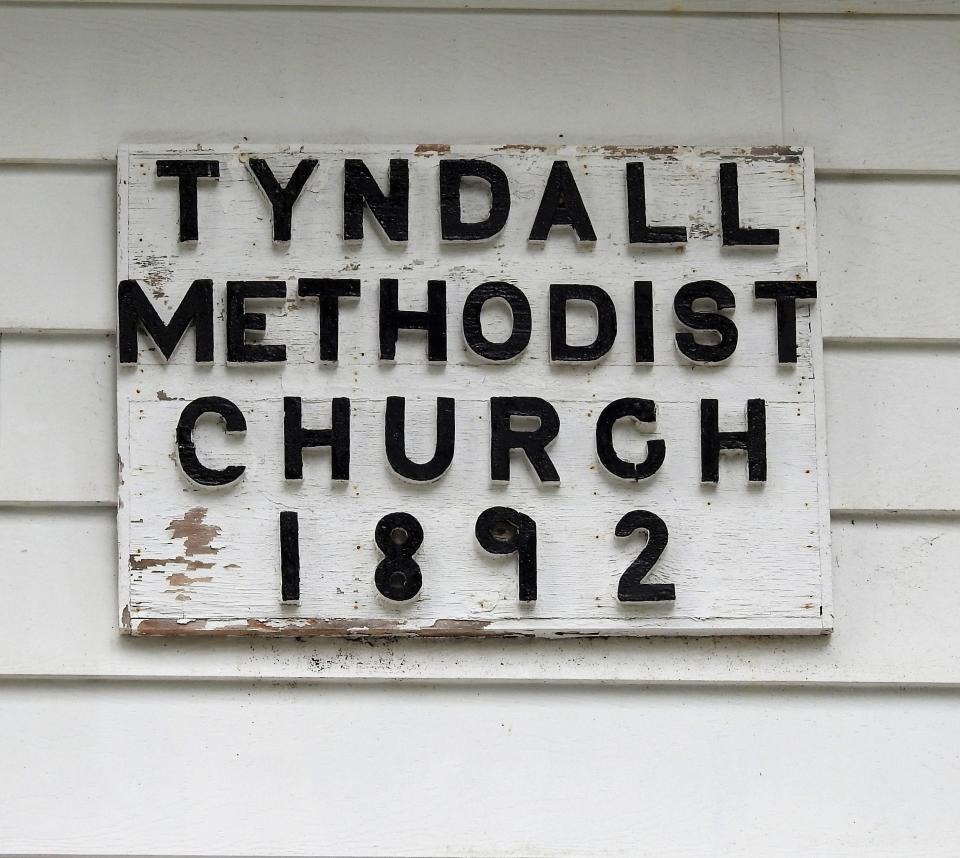 Tyndall United Methodist Church was founded in 1892.