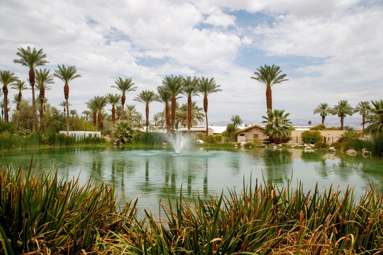 Shields Date Garden is well known for date shakes, walkable gardens, and free viewing of the 17-minute short film “The Romance and Sex Life of the Date” in Indio, Calif., on July 27, 2022. 