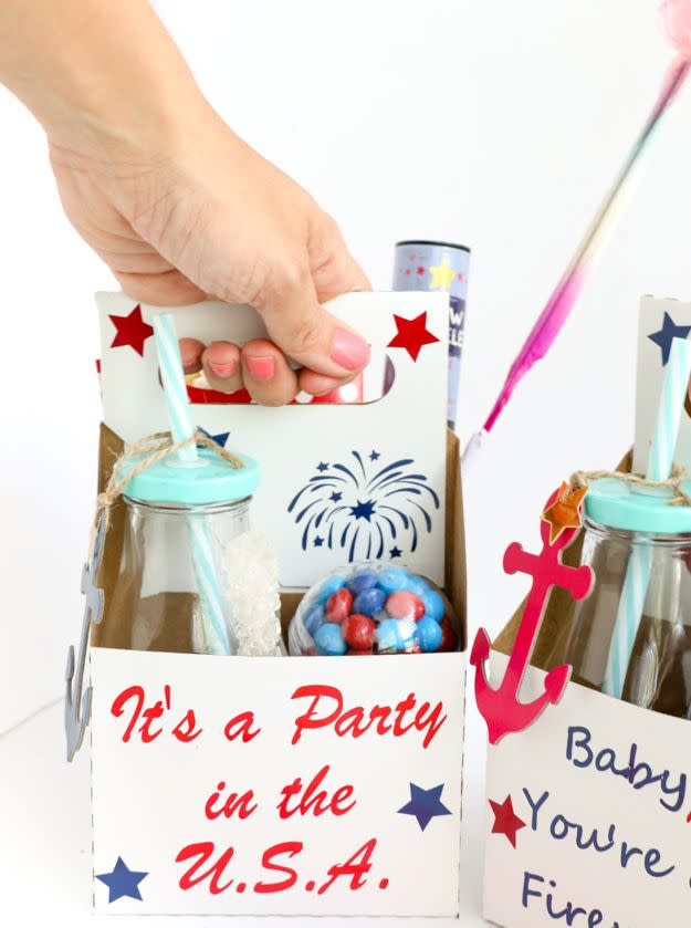 DIY Patriotic Treat Boxes