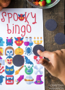 <p>This blogger came up with this bingo game using <a href="https://craftsbyamanda.com/wp-content/uploads/2019/08/Spooky-Bingo-Tiles.pdf" rel="nofollow noopener" target="_blank" data-ylk="slk:spooky bingo tiles;elm:context_link;itc:0;sec:content-canvas" class="link ">spooky bingo tiles</a>. Cover the designs with M&M's then eat them later as a treat.</p><p><em><a href="https://craftsbyamanda.com/halloween-bingo/" rel="nofollow noopener" target="_blank" data-ylk="slk:Get the tutorial at Crafts by Amanda »;elm:context_link;itc:0;sec:content-canvas" class="link ">Get the tutorial at Crafts by Amanda »</a></em></p>