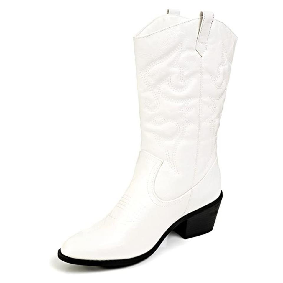 2) Women's Embroidered Western Cowboy Boot