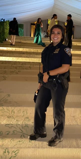 NYPD Officer Francesca Mosomillo is getting promoted to detective. Provided to the New York Post