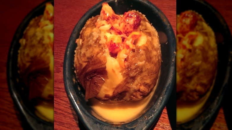 creamy lobster baked potato