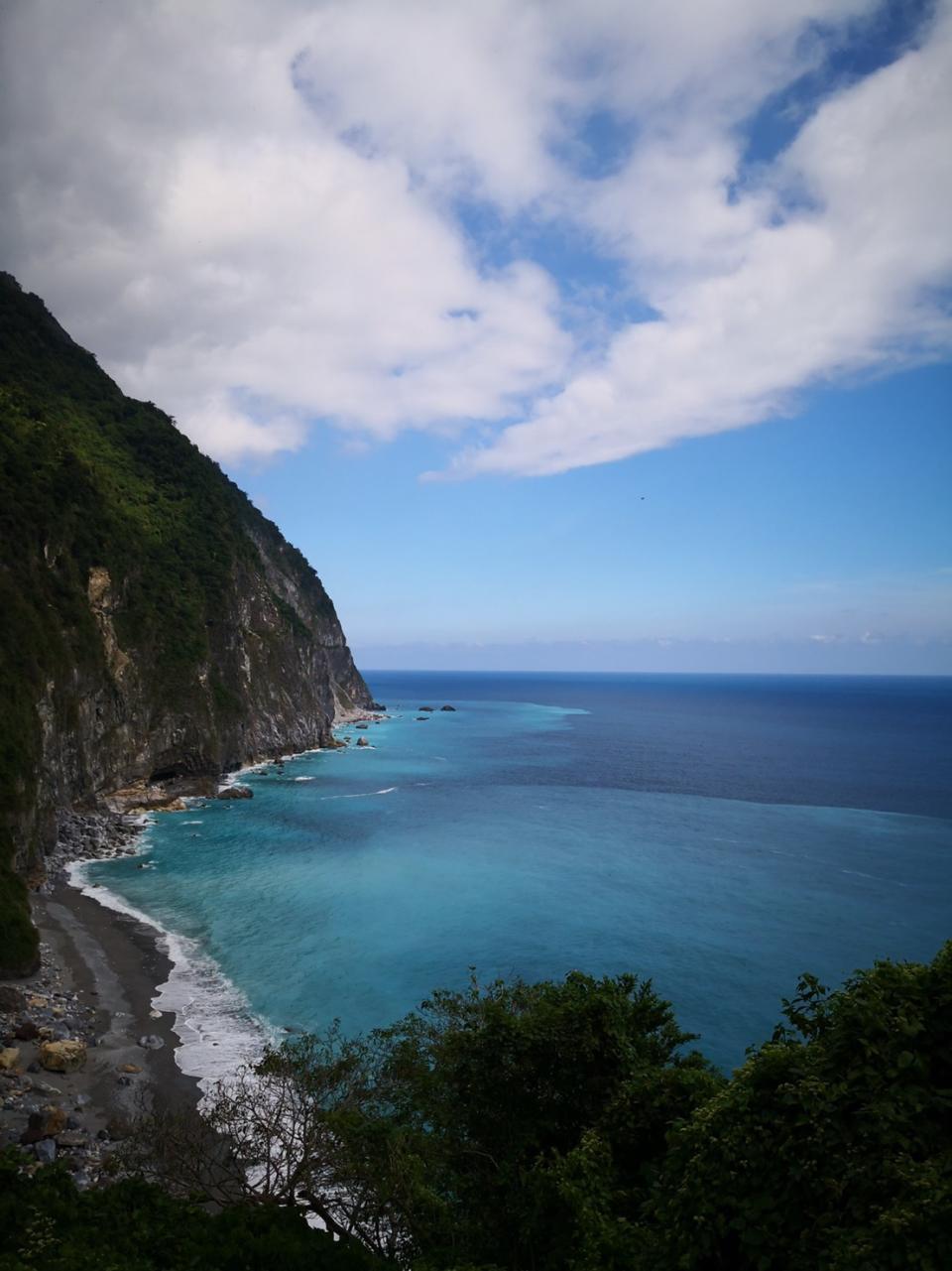 花蓮港賞鯨可選擇航行至清水斷崖近海的路線 圖：交通部航港局／提供