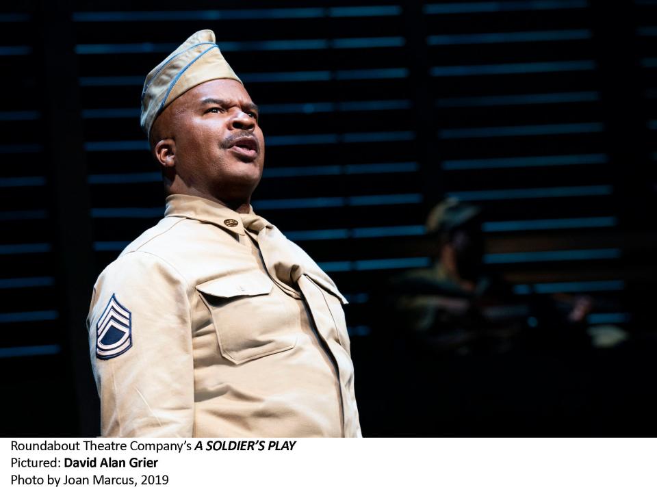 David Alan Grier in a scene from "A Soldier's Play."