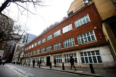 The former headquarters of Intelligence, Cyber and Security Agency GCHQ, is seen in Palmer Street, after the agency revealed the location, following its departure to new undisclosed offices, in London, Britain April 4, 2019. Picture taken April 4, 2019. REUTERS/Henry Nicholls