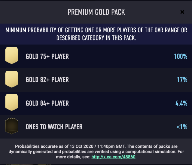 FIFA 20 Ultimate Team Pack Odds: What are the chances of getting