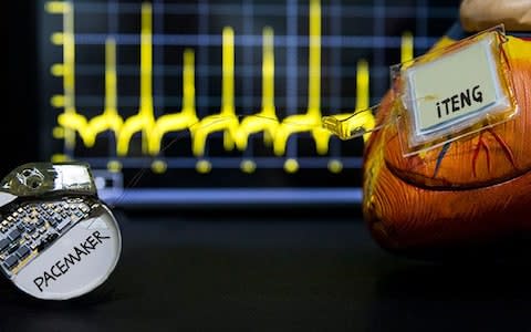 The prototype pacemaker  - Credit: Zhou Li