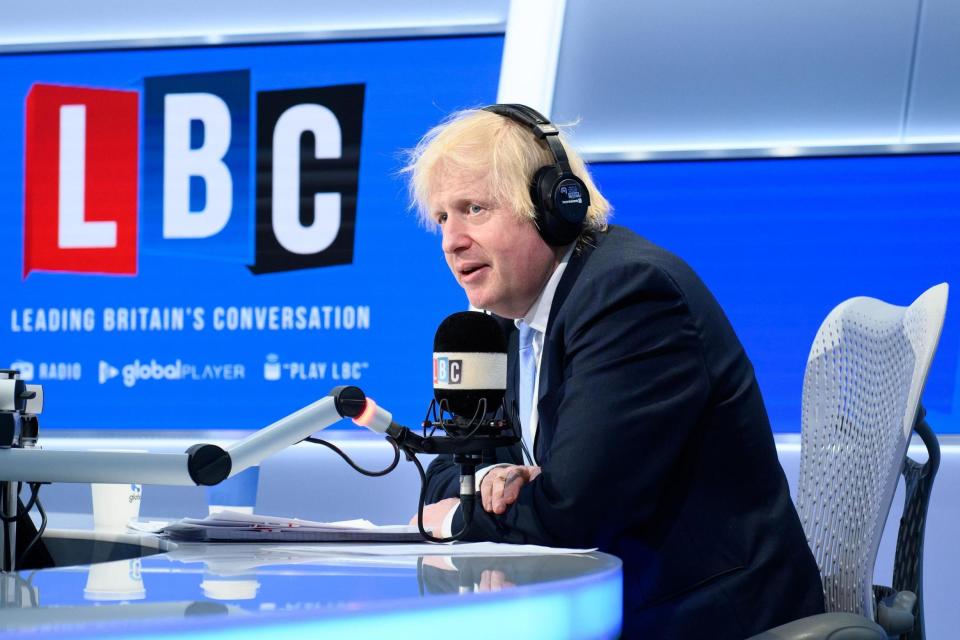 (Boris Johnson on LBC on Friday