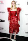 <p>In this Rodarte cocktail dress, Elle Fanning looks poised to officially take over Molly Ringwald's role as America's '80s rom-com sweetheart</p>