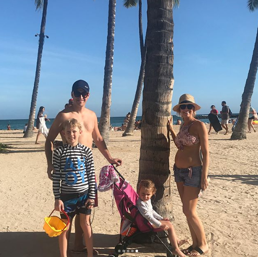 Carrie and her family recently returned from a family holiday to Hawaii. Photo: Instagram/bickmorecarrie