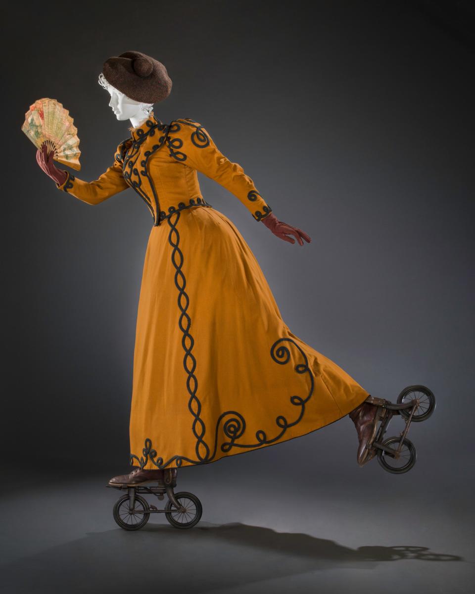 Sporting Fashion: Outdoor Girls 1800-1960 opens Saturday at Taft Museum of Art. Pictured: Inline skating, 1890s. Courtesy American Federation of Arts and FIDM Museum at the Fashion Institute of Design & Merchandising, Los Angeles.