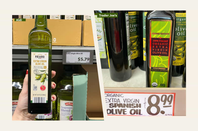 Aldi vs. Trader Joe's olive oil