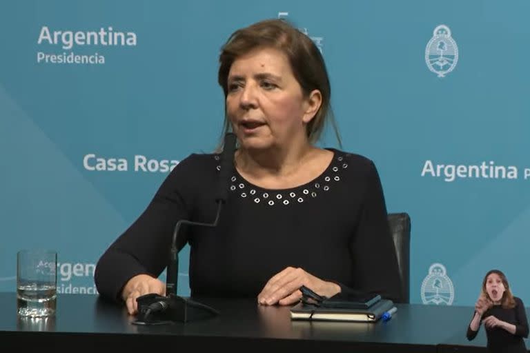 La portavoz del Presidente, Gabriela Cerruti