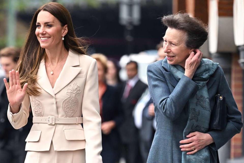 Kate Middleton and Princess Anne in April 2022