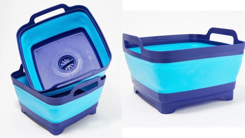 This collapsible sink serves all kinds of purposes.