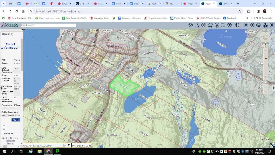 The city wants to declare this five-hectare property, highlighted in green, surplus so it can be sold and used for housing. 