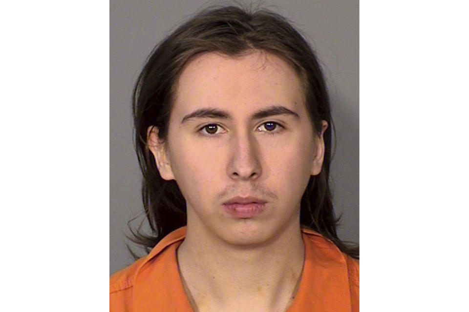 FILE - This booking photo provided by the Ramsey County, Minn., Sheriff's Office shows Keanu Labatte. On Friday, July 12, 2024, Labatte, who was accused of holding his girlfriend captive in her dorm room at St. Catherine University for three days while raping, beating and waterboarding her, reached a plea deal that calls for a sentence of up to 7 1/2 years. (Ramsey County Sheriff's Office via AP, File)