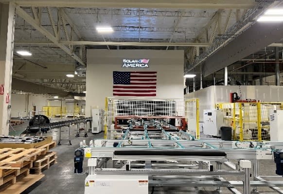 Solar4America Technology's 700MW Sacramento module factory employs over a hundred Californians.