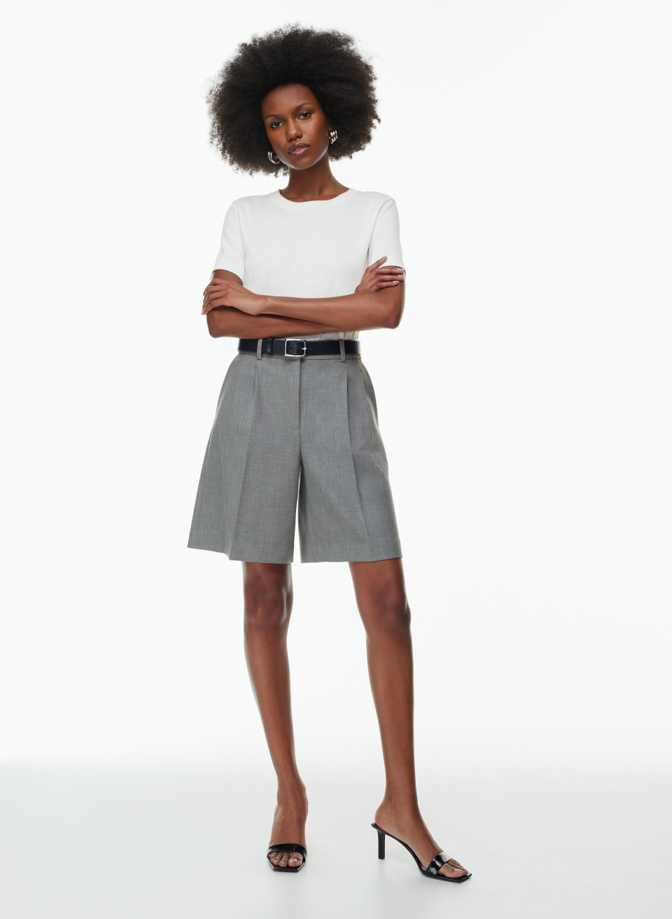 Aritzia Babaton Pleated Bermuda Short