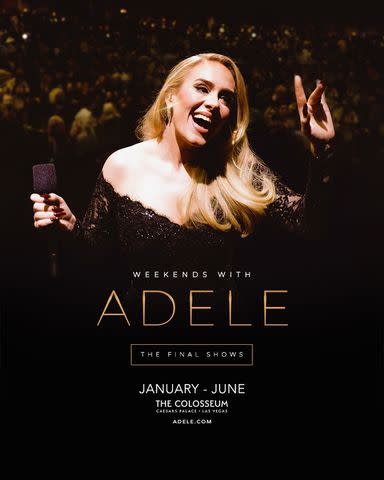 <p>Courtesy of Ticketmaster</p> Weekends With Adele The Final Shows poster