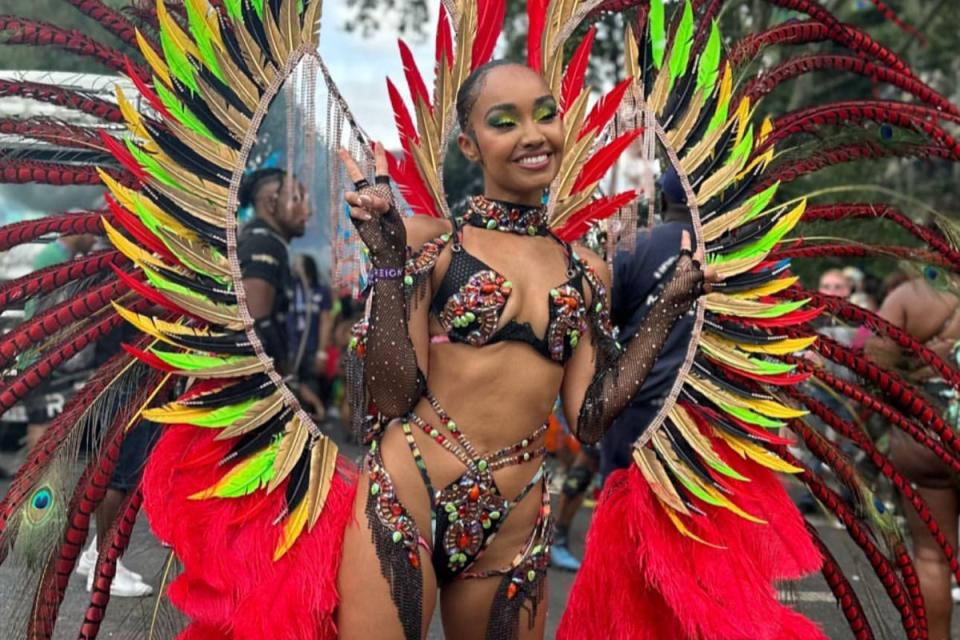 Pinnock shone at last weekend’s  Notting Hill Carnival (Instagram)