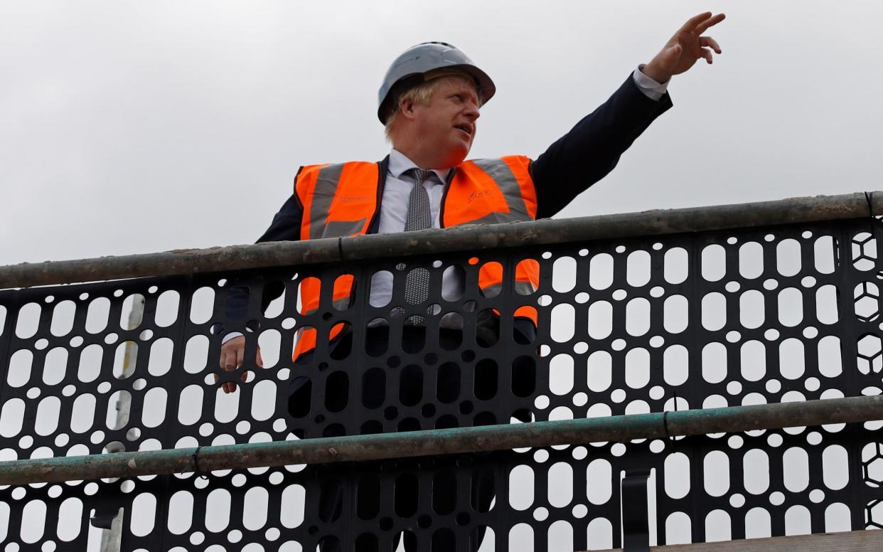 Boris Johnson's comments came during a visit to a construction site in Cheshire - WPA Pool/Getty Images Europe
