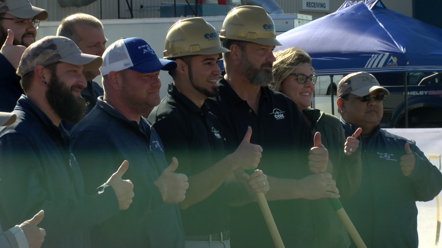 Cox Airparts breaks ground in Maize on March 11, 2024 (KSN Photo)