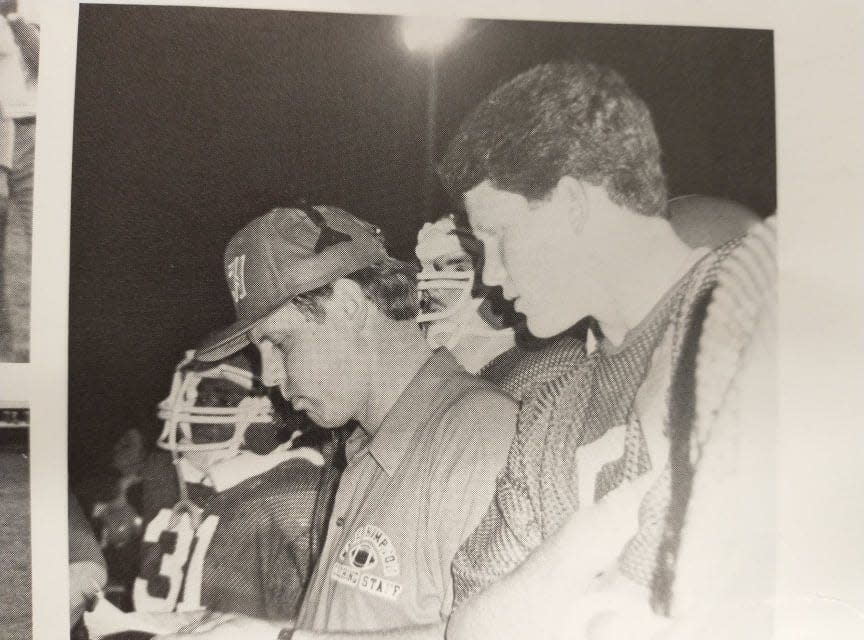 Alex Murdaugh on the sidelines during a Wade Hampton High School football game.