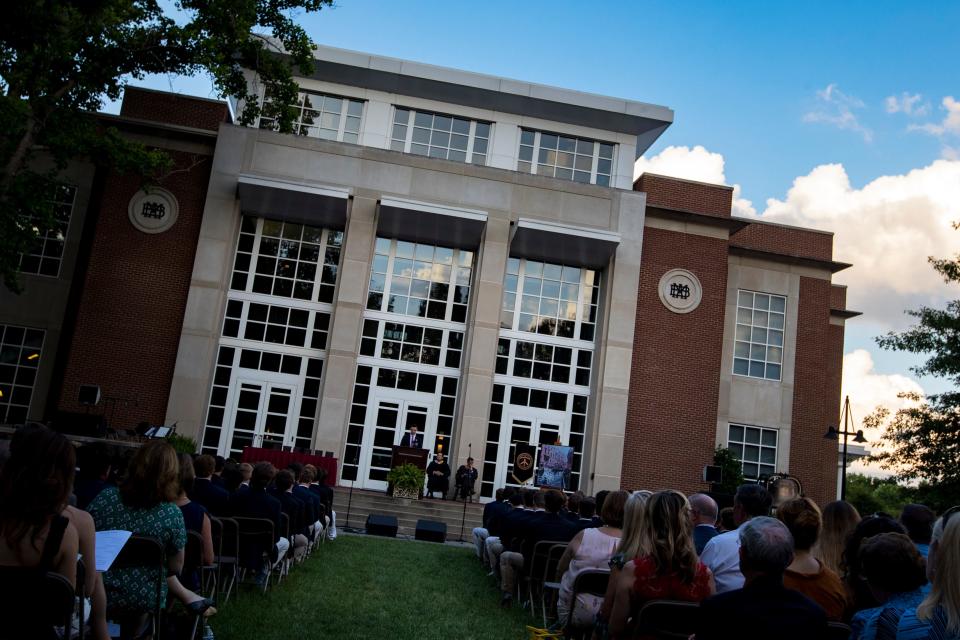 Montgomery Bell Academy's graduation ceremony on MBA's campus in Nashville on Thursday, May 30, 2019.