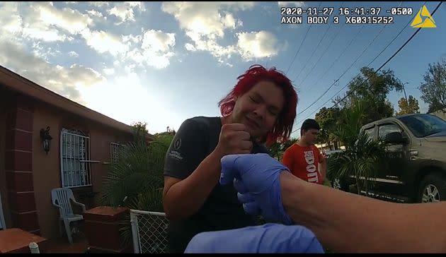 Body camera footage shows Jenny DeLeon, 24 at the time, interacting with a sheriff's deputy on Nov. 27, 2020, before the encounter turns violent. (Photo: Hillsborough County Sheriff's Office)