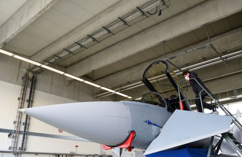 FILE PHOTO: German Defense Minister Kramp-Karrenbauer visits Laage Air Base