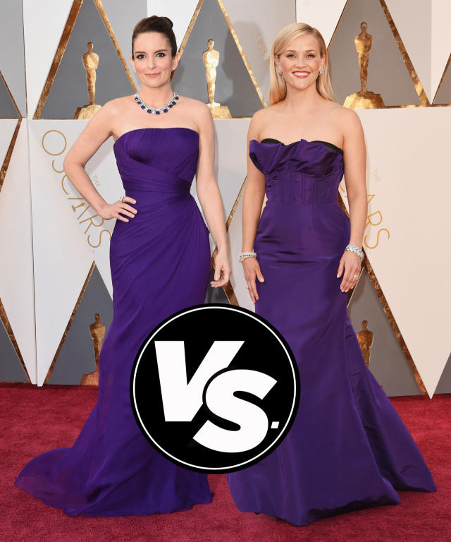 Totally Twinning at the Oscars: Tina Fey and Reese Witherspoon Wear  Basically the Same Thing