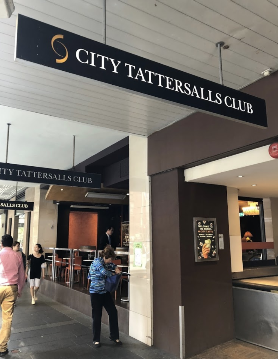 The cluster linked to the City Tattersalls Club grew to 23 after eight new cases were linked to the hotspot on Saturday. Source: Google Maps/Ben Hoffman