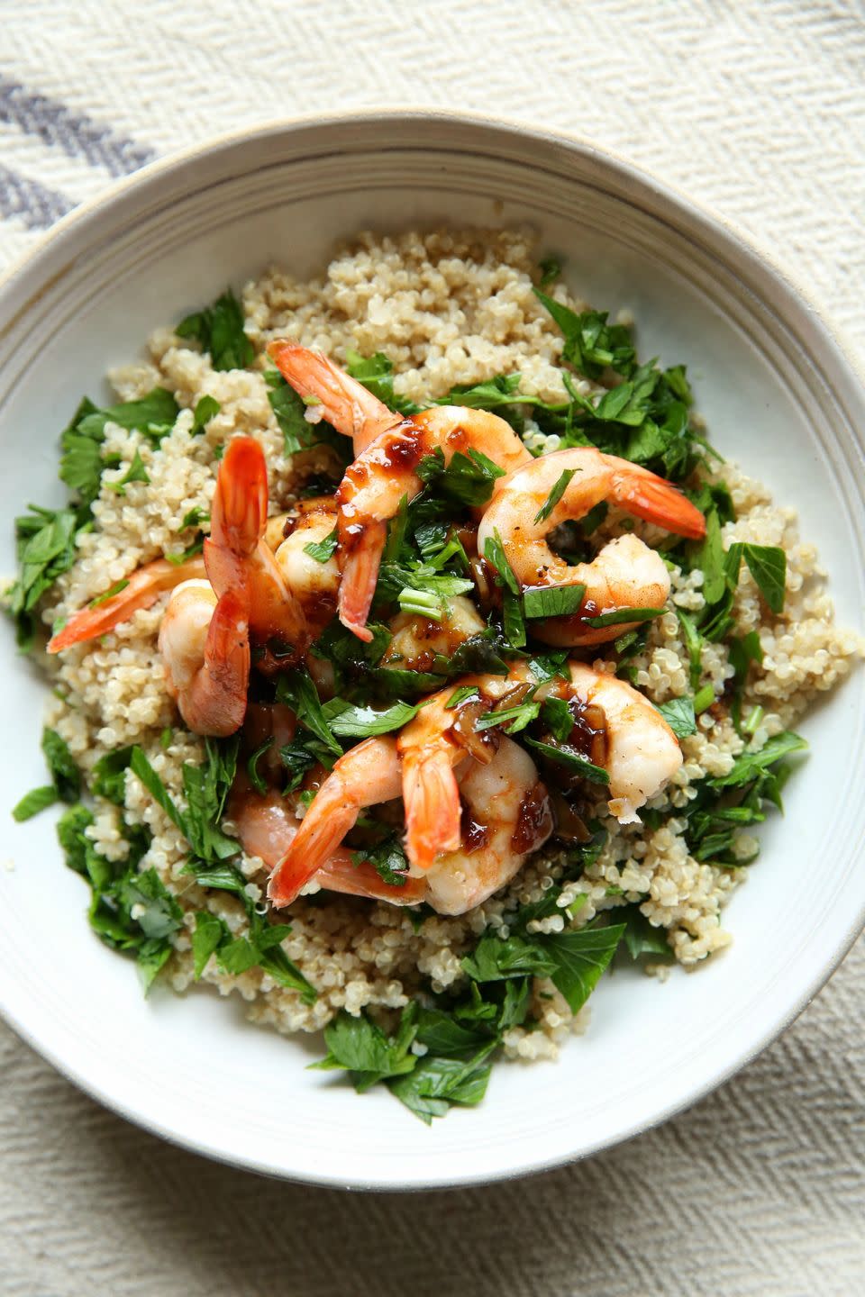 Balsamic-Glazed Shrimp with Quinoa