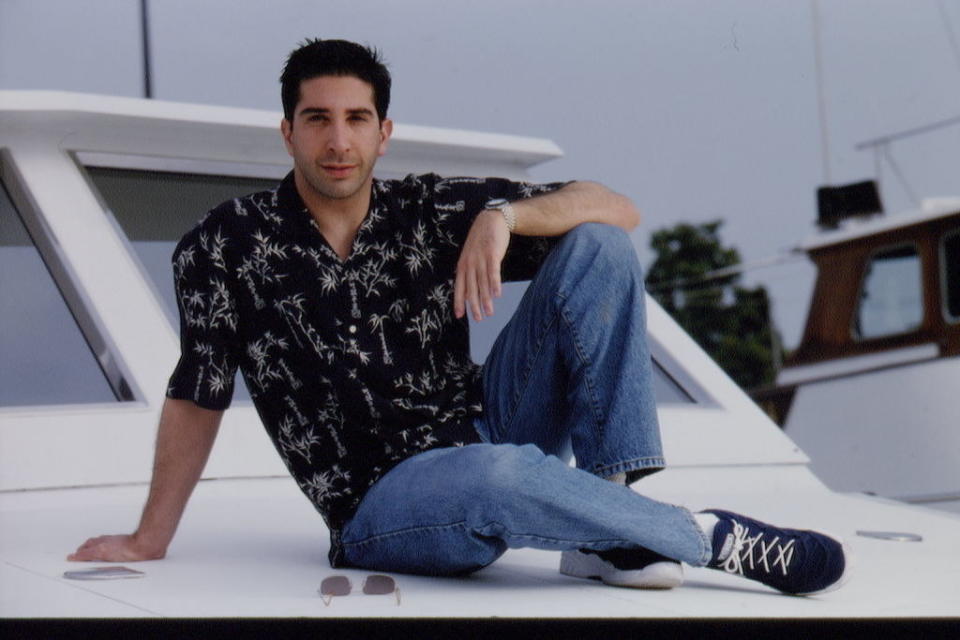 Looking relaxed and sitting on a boat