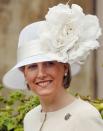 <p>Sophie, Countess of Wessex, departing church service at St. George's Chapel in Windsor on Easter Sunday 2006. </p>