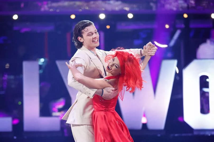 EastEnders star Bobby Brazier during a Strictly performance