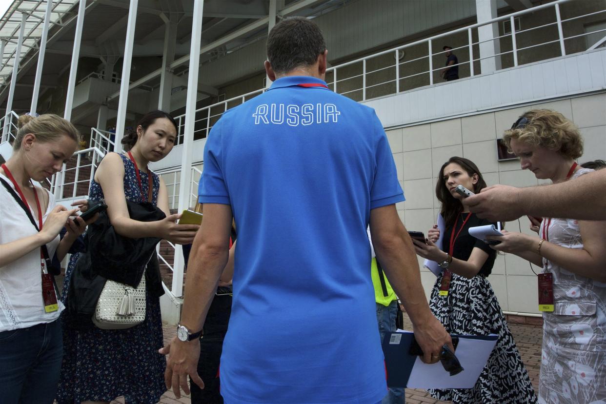 Team Russia track and field coach